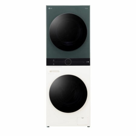LG WT1210EGF Was-droogcombinatie Vrijstaand Voorbelading Groen, Wit A - Afbeelding 7