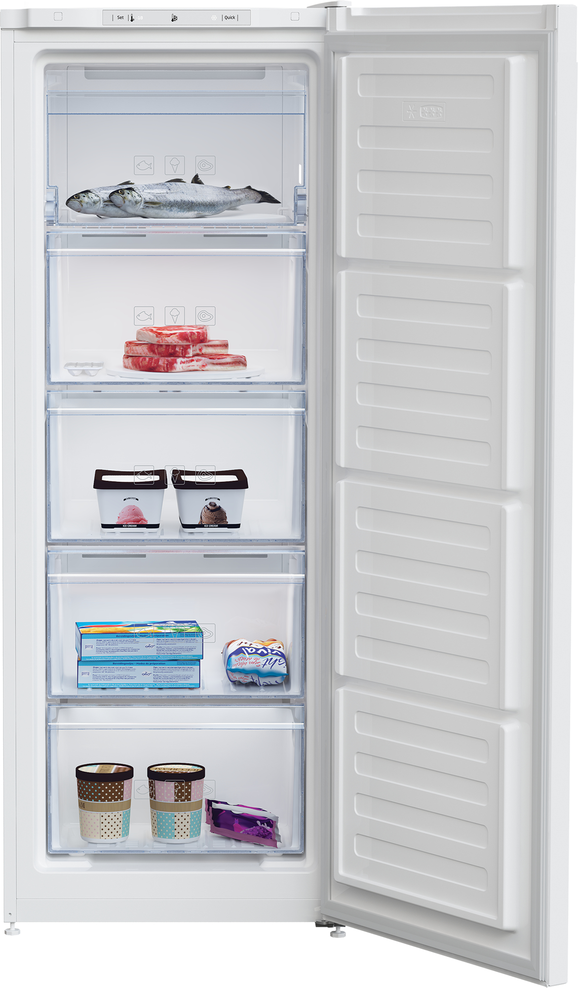 Beko RFNM200E40WN Vrieskast Vrijstaand 177 l E Wit DHZ2615 - Afbeelding 4