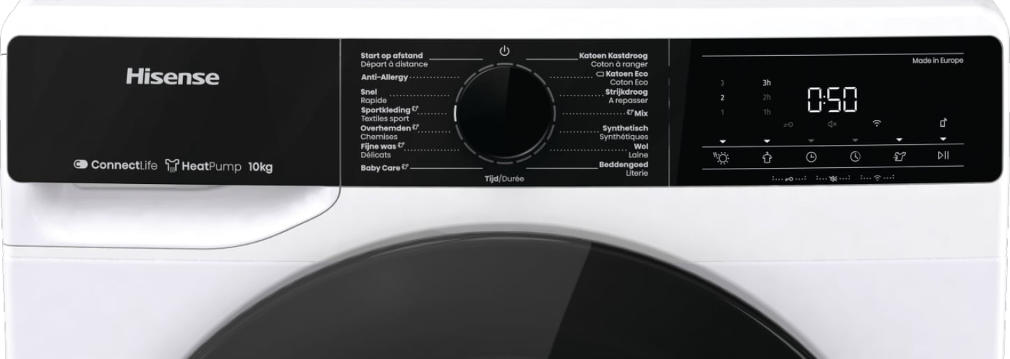 Hisense DH5V13UW wasdroger Vrijstaand Voorbelading 10 kg Wit - Afbeelding 9