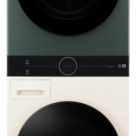 LG WT1210EGF Was-droogcombinatie Vrijstaand Voorbelading Groen, Wit A - Afbeelding 6