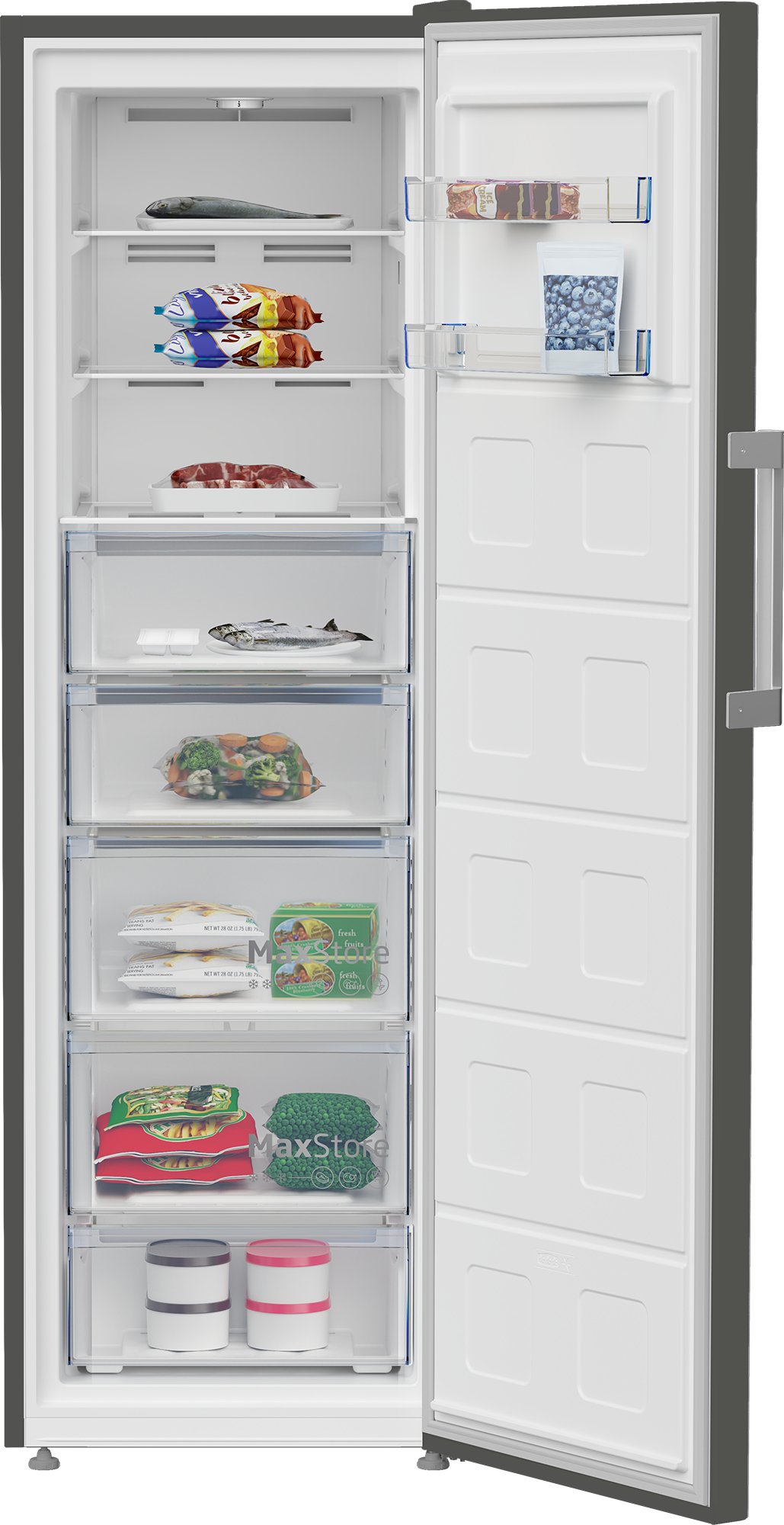 Beko B5RFNE315G Vrieskast Vrijstaand 286 l D Grijs - Afbeelding 4