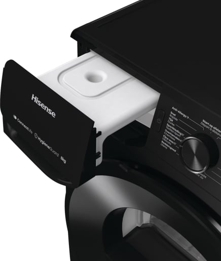 Hisense DH3V800UB/BLX wasdroger Vrijstaand Voorbelading 8 kg Zwart - Afbeelding 7