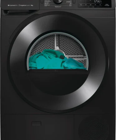 Hisense DH3V800UB/BLX wasdroger Vrijstaand Voorbelading 8 kg Zwart