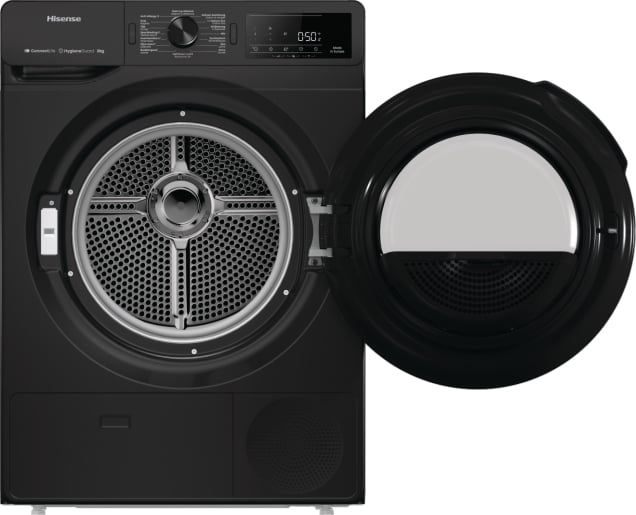 Hisense DH3V800UB/BLX wasdroger Vrijstaand Voorbelading 8 kg Zwart - Afbeelding 4
