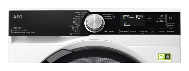 AEG Series 9000 TR97BADEN wasdroger Vrijstaand Voorbelading 8 kg Wit - Afbeelding 3