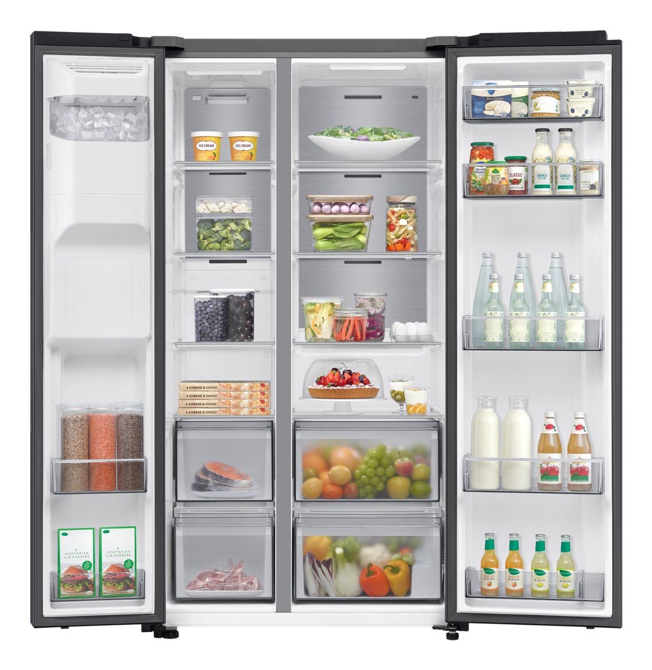 Samsung RS70F64KDF amerikaanse koelkast Vrijstaand 640 l D Zwart - Afbeelding 7