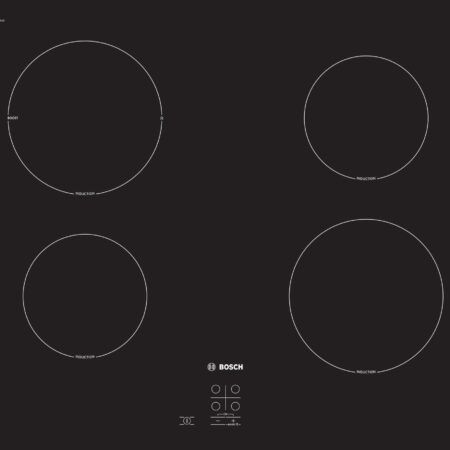 Bosch Serie 2 PUG61RAA5B kookplaat Zwart Ingebouwd 60 cm Inductiekookplaat zones 4 zone(s) - EWO3323