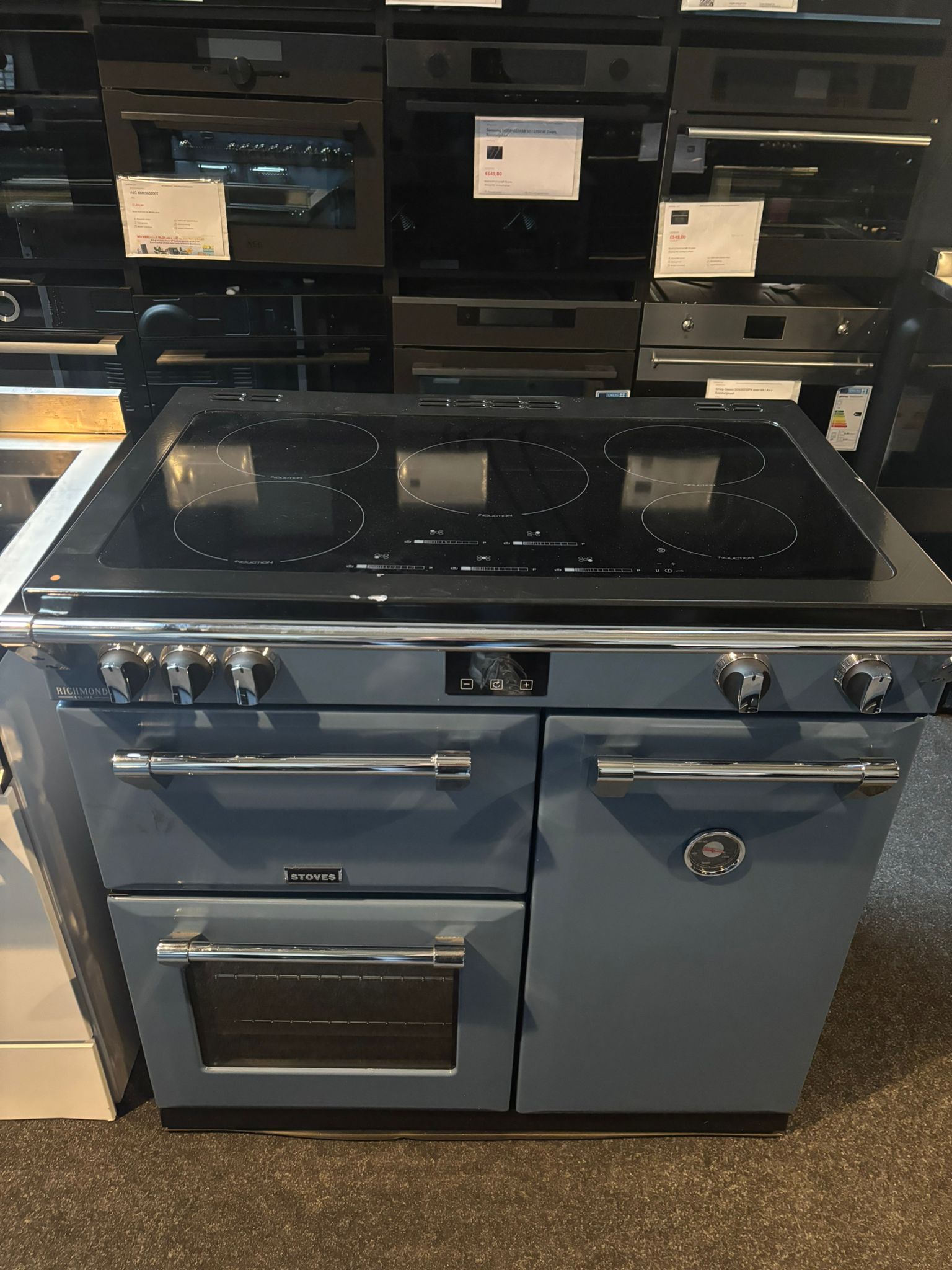 Stoves Richmond S900 Ei Deluxe Thunder Blue - EWO3353