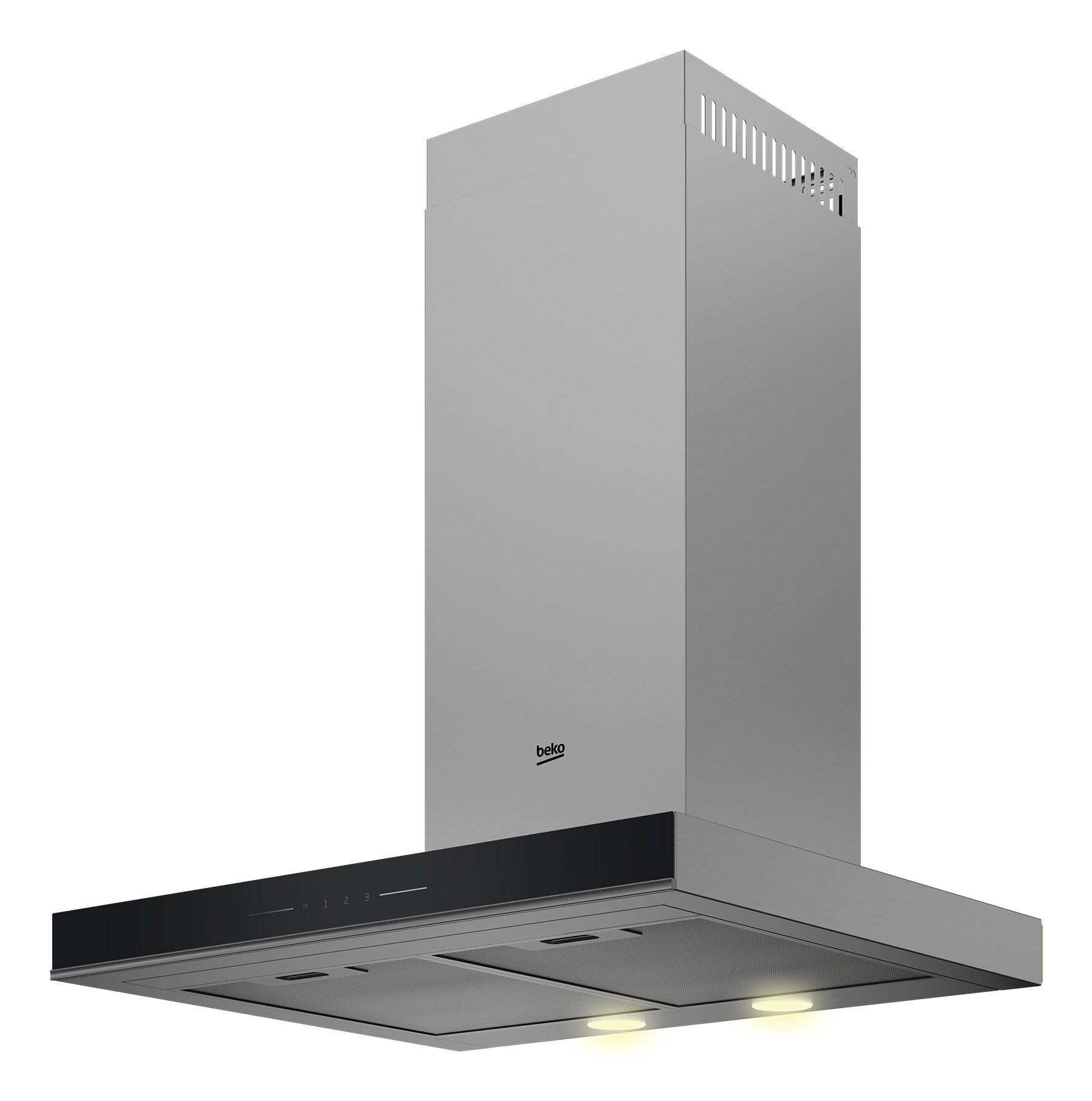 Beko BHCB63640BH afzuigkap Muurmontage Zwart, Roestvrijstaal 627 m³/uur DHZ1BAUKE - Afbeelding 3