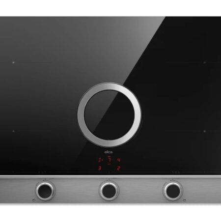 Elica NikolaTesla Unplugged EVO IX/A/90 Zwart, Roestvrijstaal Ingebouwd 90 cm Inductiekookplaat zones 4 zone(s) Inbouw afzuigkap