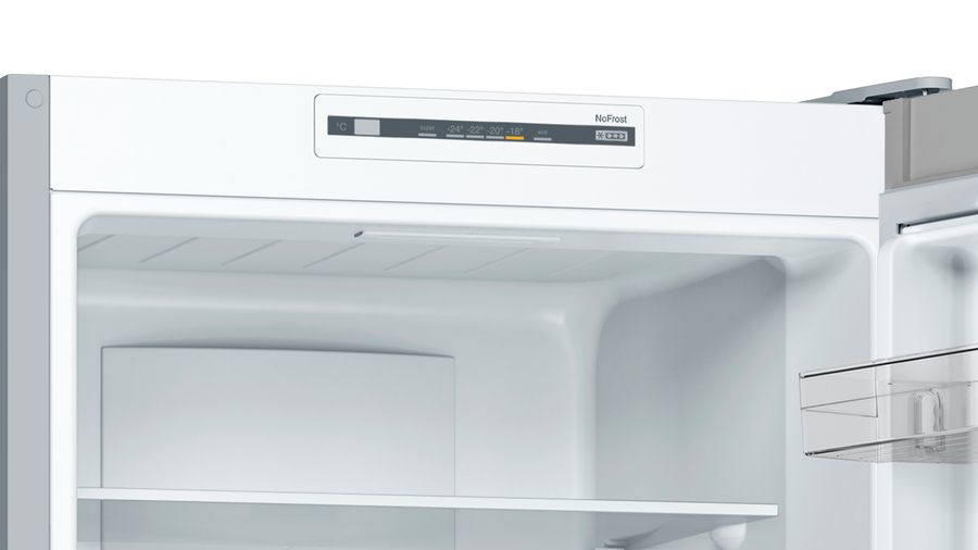 Bosch Serie 2 KGN34NLEA koel-vriescombinatie Vrijstaand 300 l E Roestvrijstaal - EWO3310 - Afbeelding 3