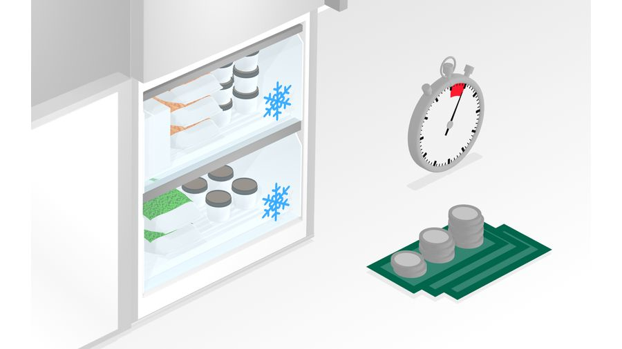 Bosch Serie 2 KGN34NLEA koel-vriescombinatie Vrijstaand 300 l E Roestvrijstaal - EWO3310 - Afbeelding 11