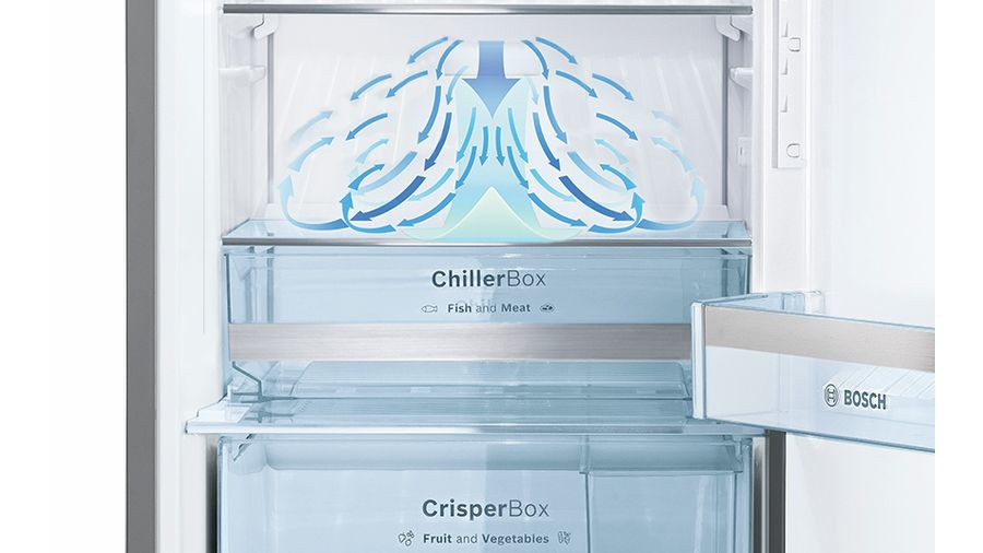 Bosch Serie 2 KGN34NLEA koel-vriescombinatie Vrijstaand 300 l E Roestvrijstaal - EWO3310 - Afbeelding 9