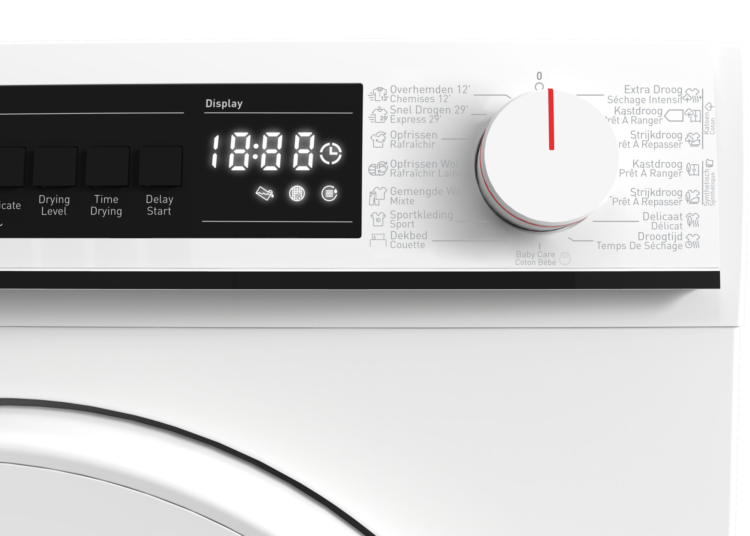 Sharp KDNC8PW1BE wasdroger Vrijstaand Voorbelading 8 kg Wit EWO11112025 - Afbeelding 7