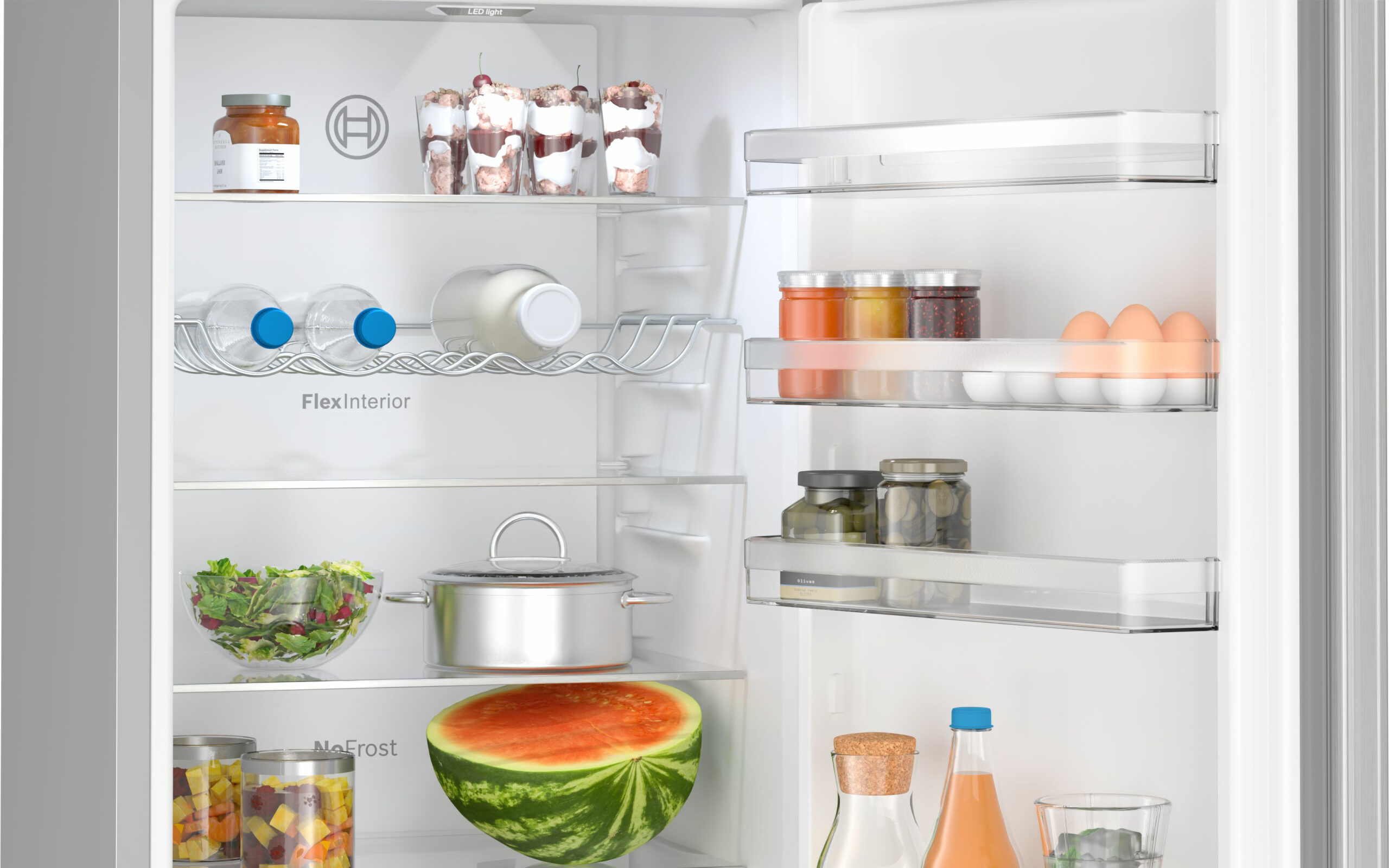 Bosch Serie 4 KGN392LBF koel-vriescombinatie Vrijstaand 363 l B Roestvrijstaal - EWO3313 - Afbeelding 7