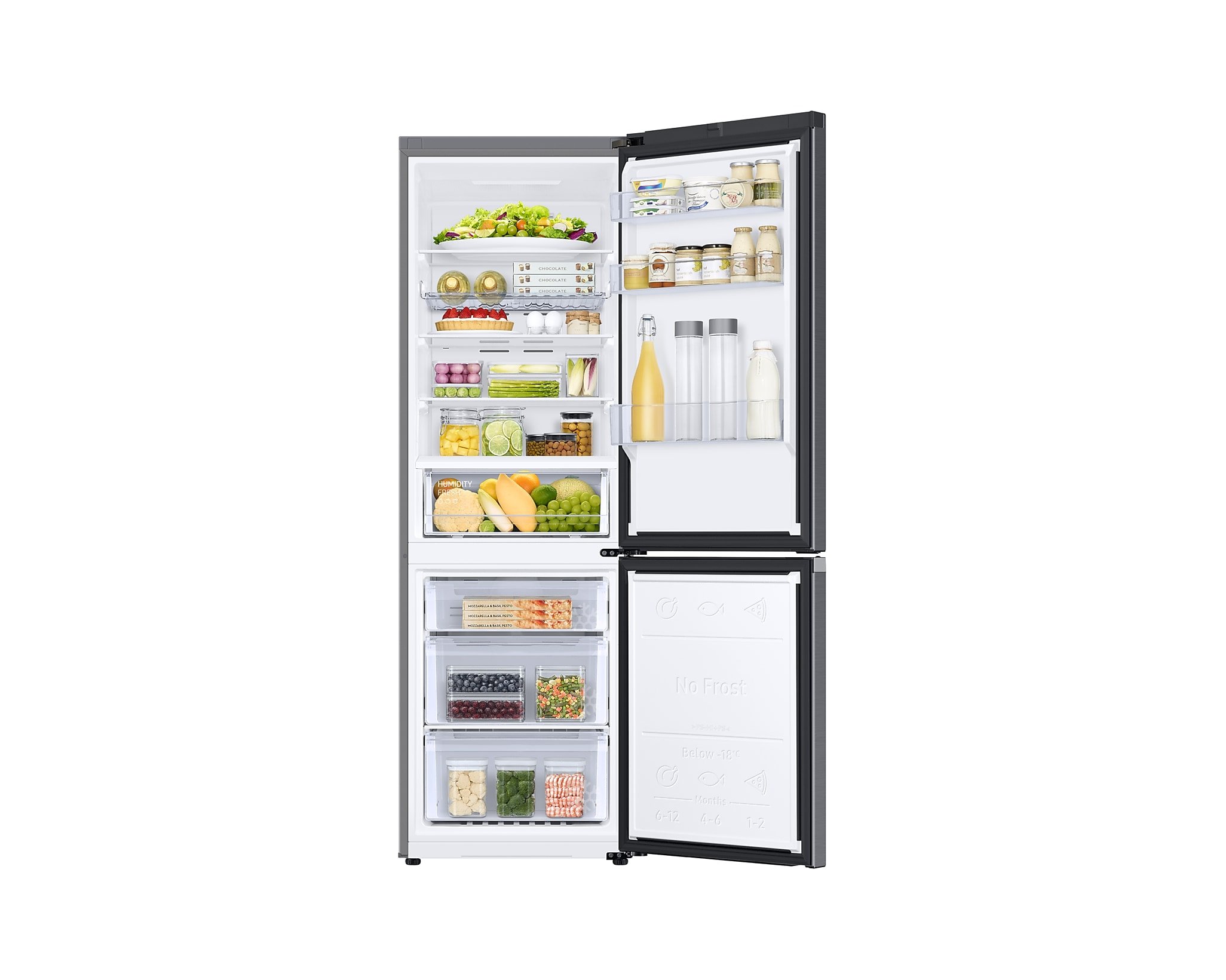 Samsung RB34C602EB1 koel-vriescombinatie Vrijstaand 344 l E Zwart - Afbeelding 4