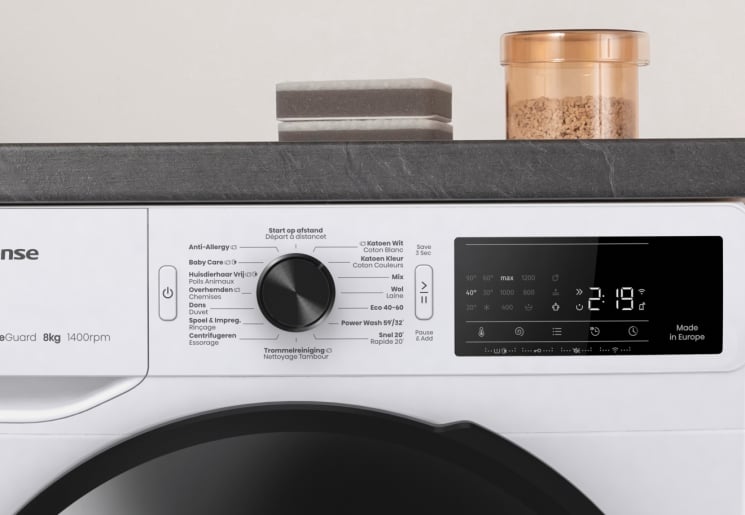 Hisense WF3V943BW/BLX wasmachine Voorbelading 9 kg 1400 RPM Wit - Afbeelding 12