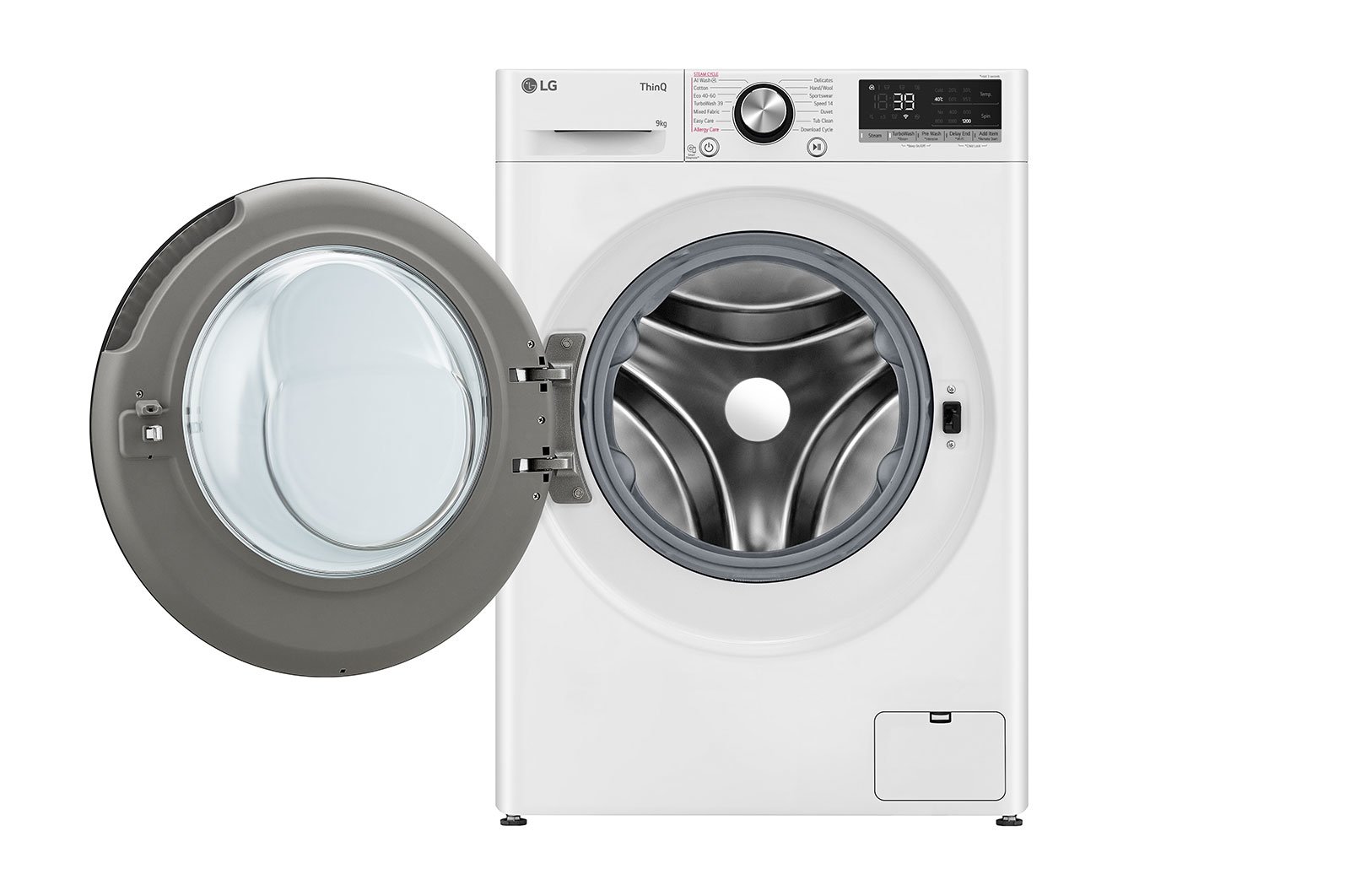 LG F2V7SLIM9 wasmachine Voorbelading 9 kg 1160 RPM Wit - EWO3445 - Afbeelding 3