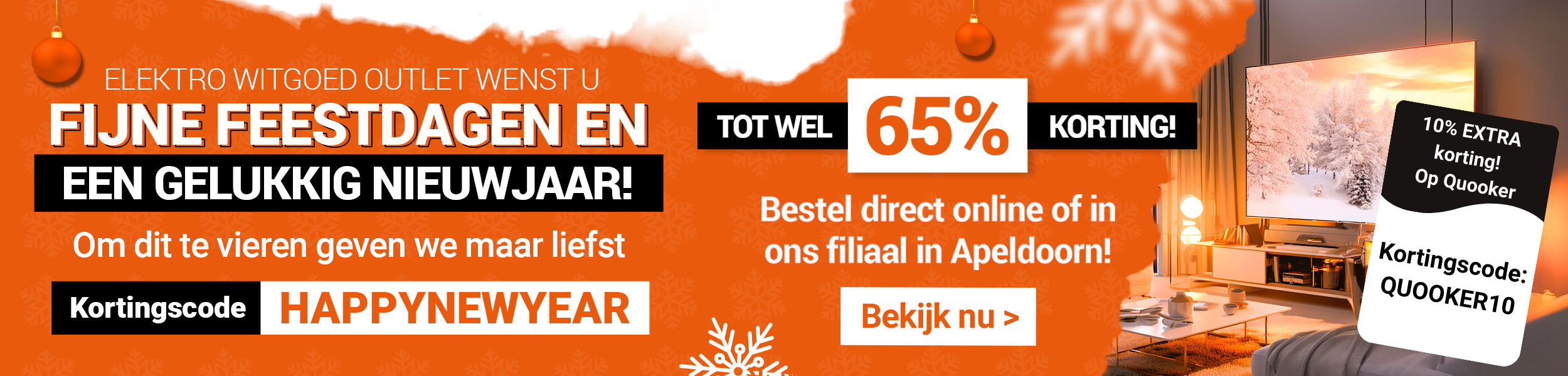 tot wel 65% korting!