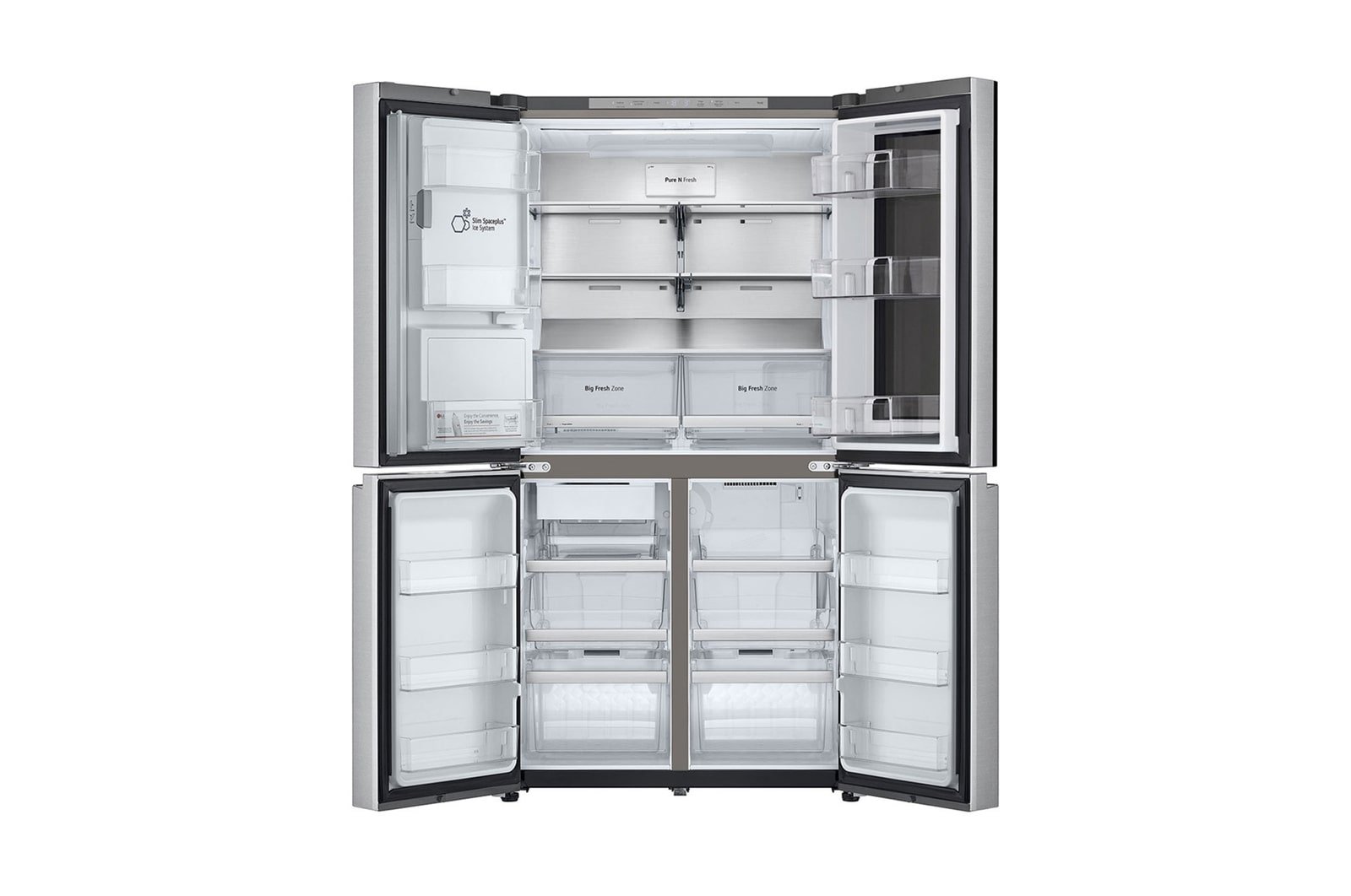 LG GMG960MBEE amerikaanse koelkast Vrijstaand 638 l E Roestvrijstaal - Afbeelding 4