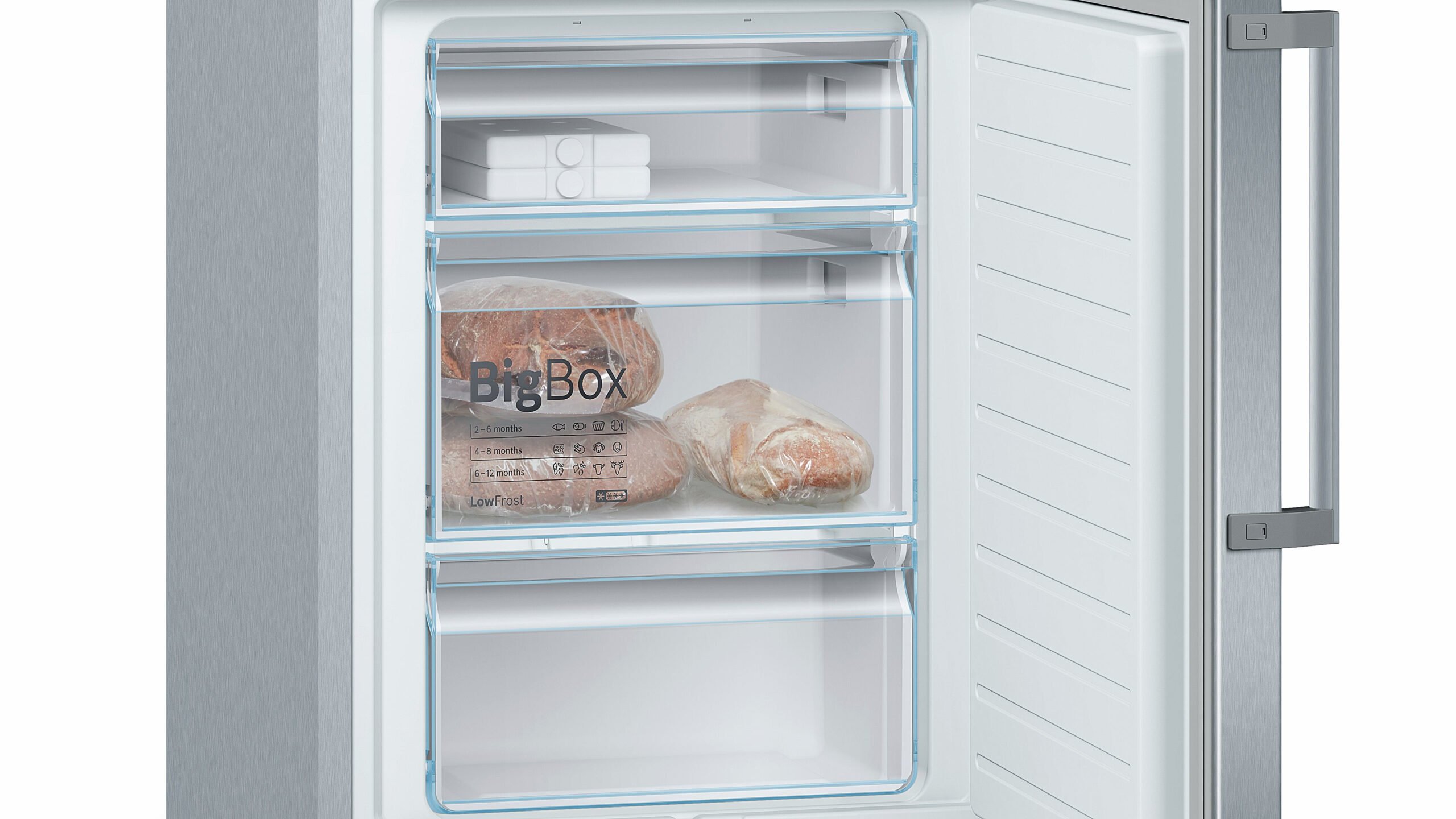 Bosch Serie 6 KGE398IBP koel-vriescombinatie Vrijstaand 343 l B Roestvrijstaal - EWO3425 - Afbeelding 5