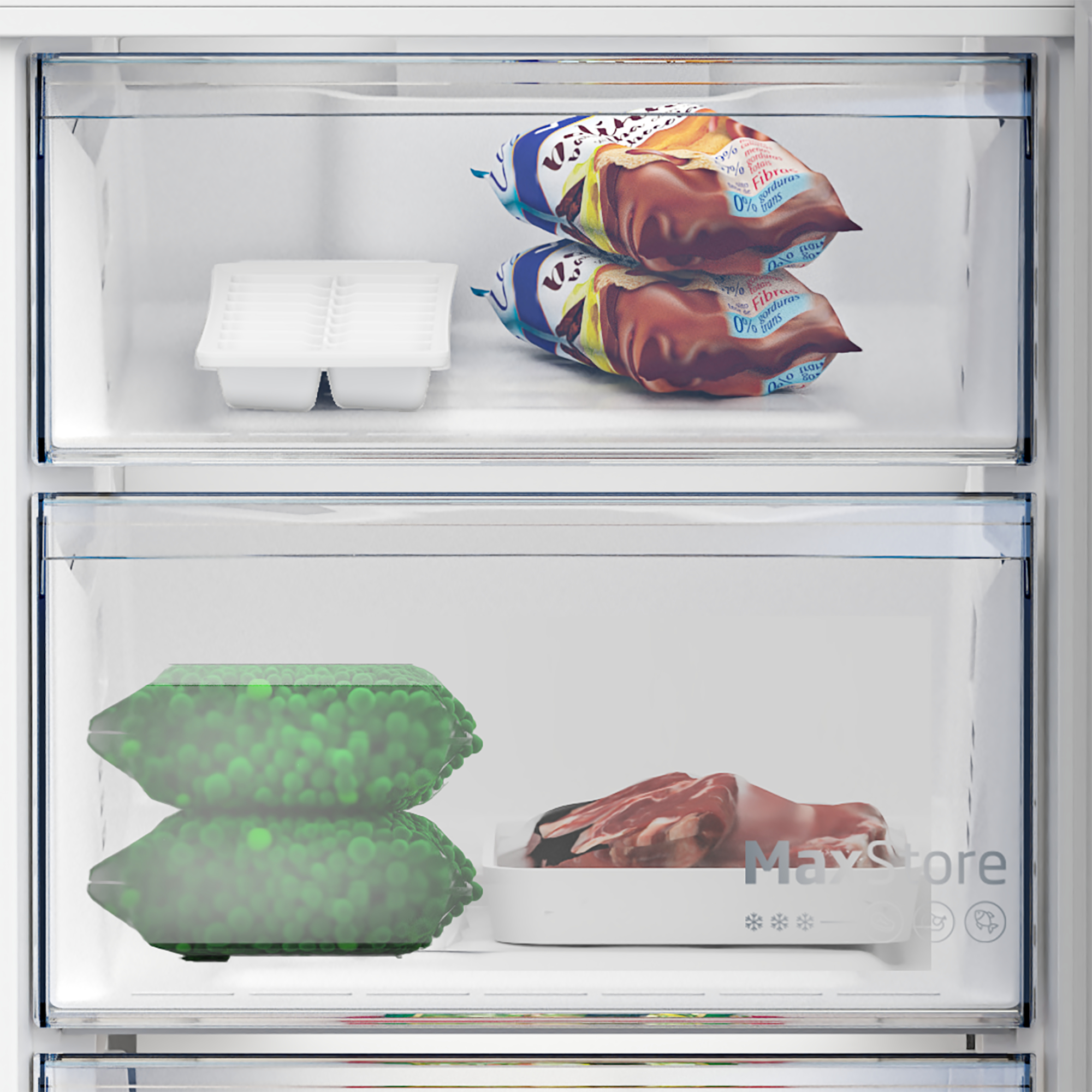 Beko B5RCNE365HG koel-vriescombinatie Vrijstaand 316 l Grijs EWO4333 - Afbeelding 9