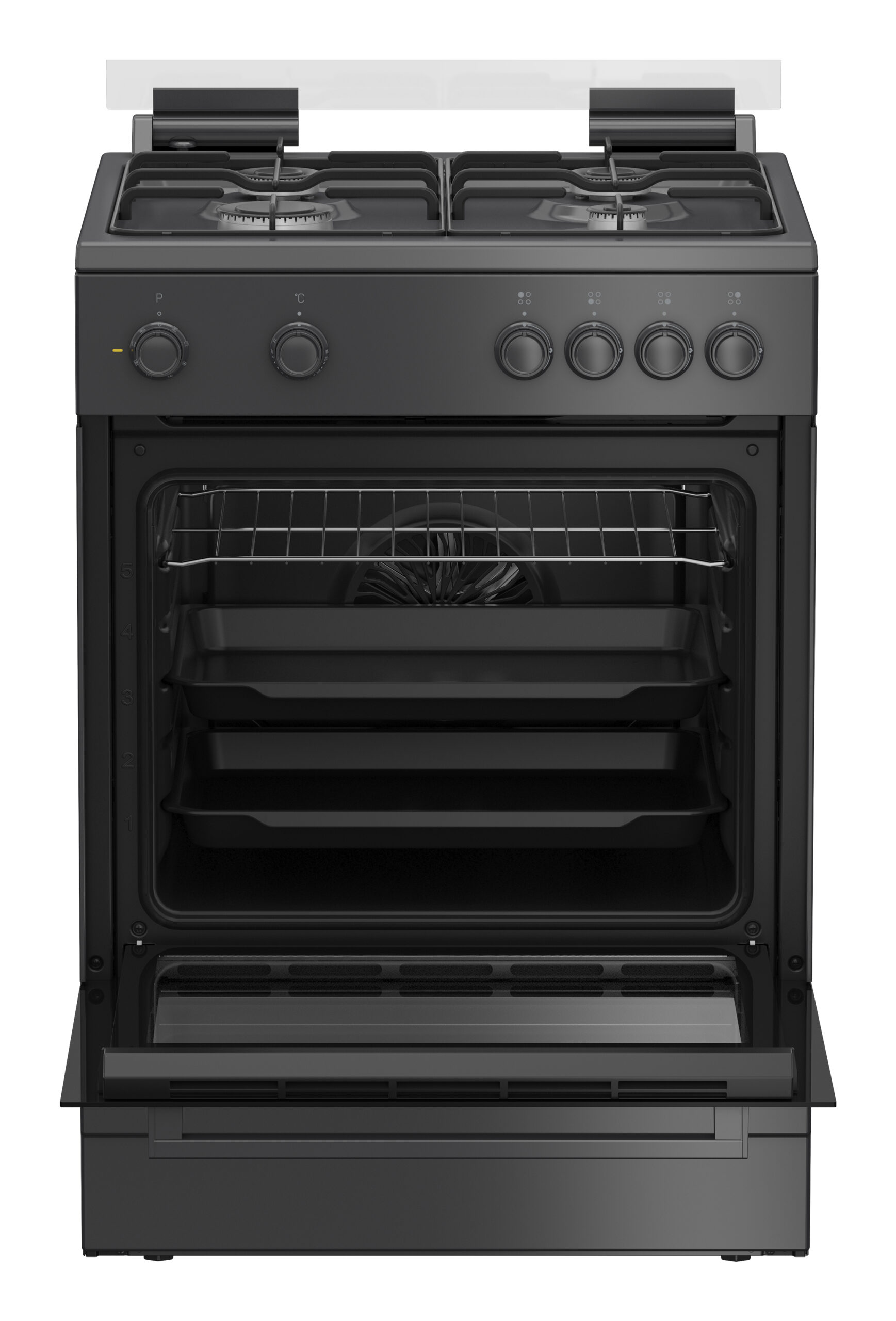 Beko FBM6202A NL Vrijstaand fornuis Electrisch Gaskookplaat Antraciet, Zwart DHZBEKO347 - Afbeelding 9