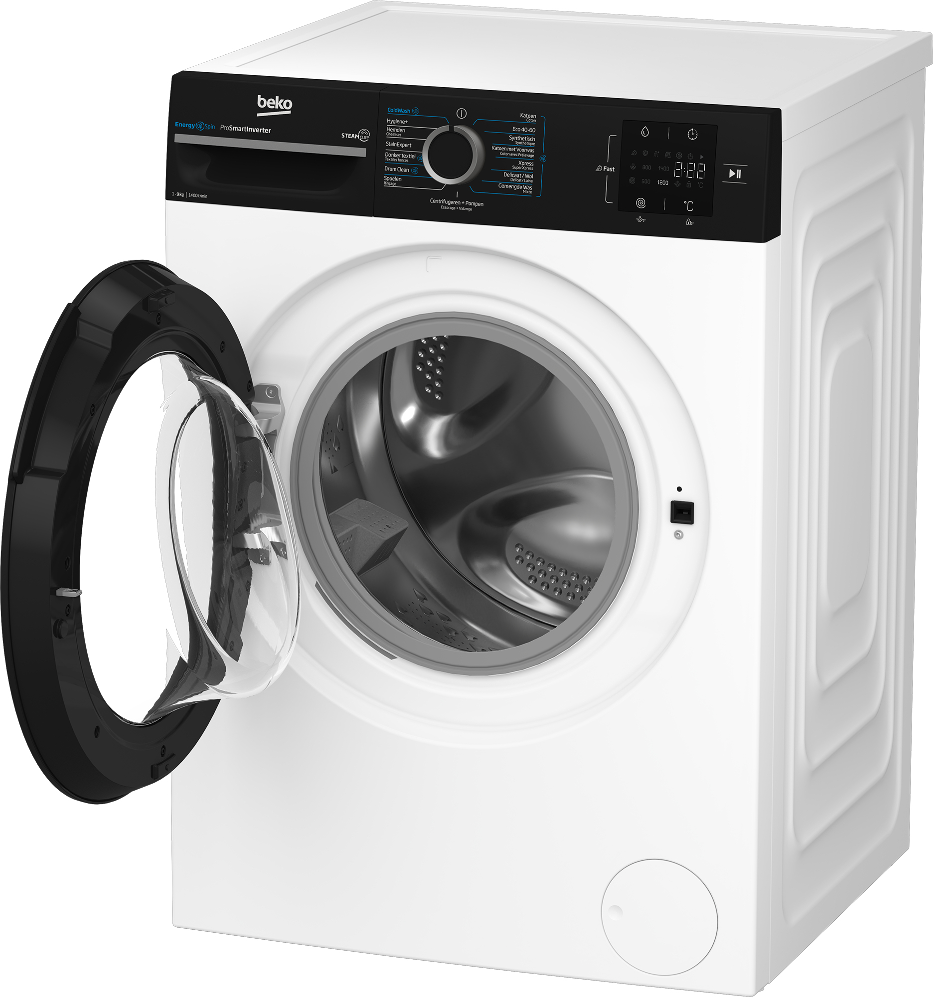 Beko b300 BM3WFT3941B wasmachine Voorbelading 9 kg 1351 RPM Wit DHZBEKO194 - Afbeelding 7