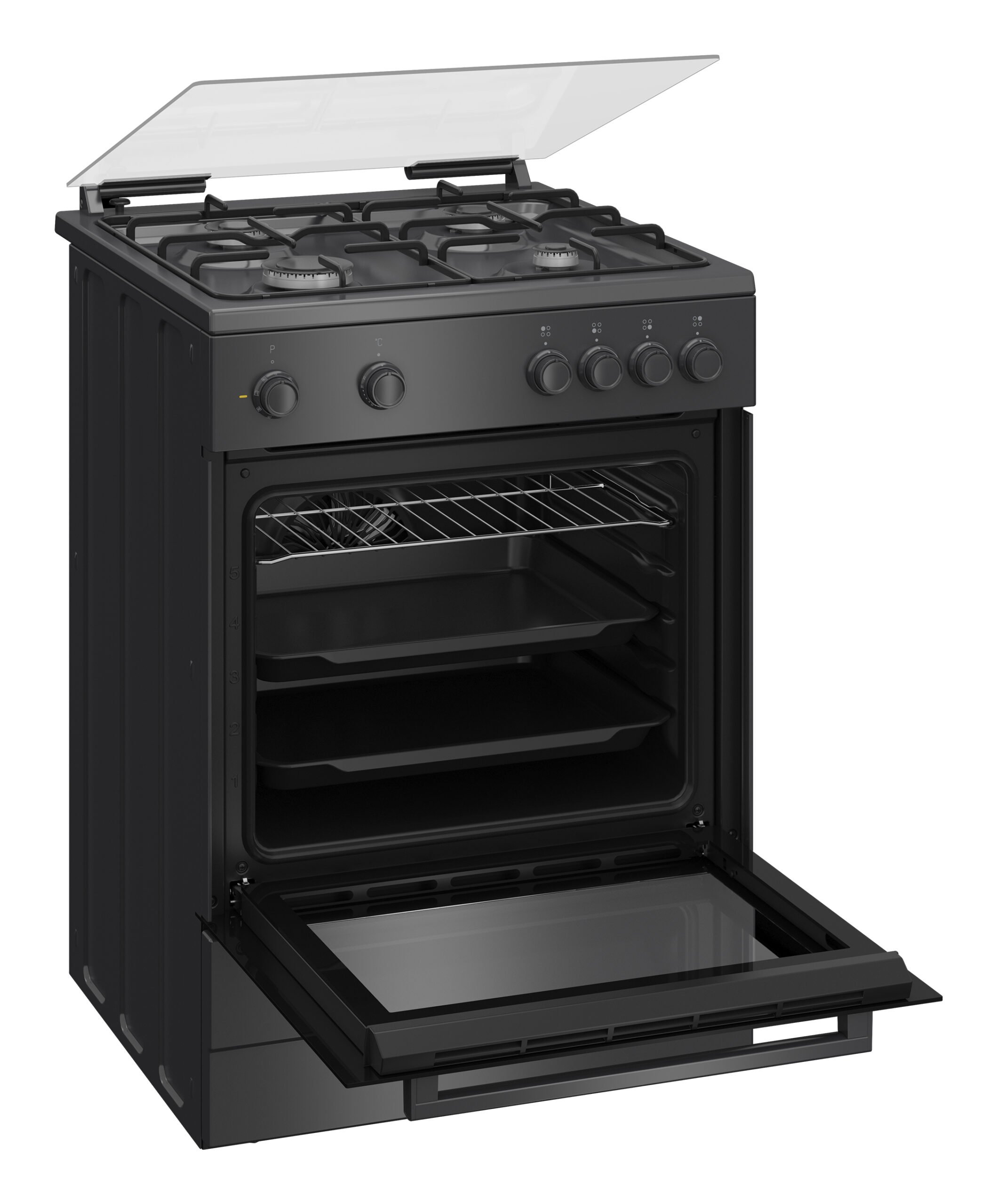 Beko FBM6202A NL Vrijstaand fornuis Electrisch Gaskookplaat Antraciet, Zwart DHZ3604 - Afbeelding 9