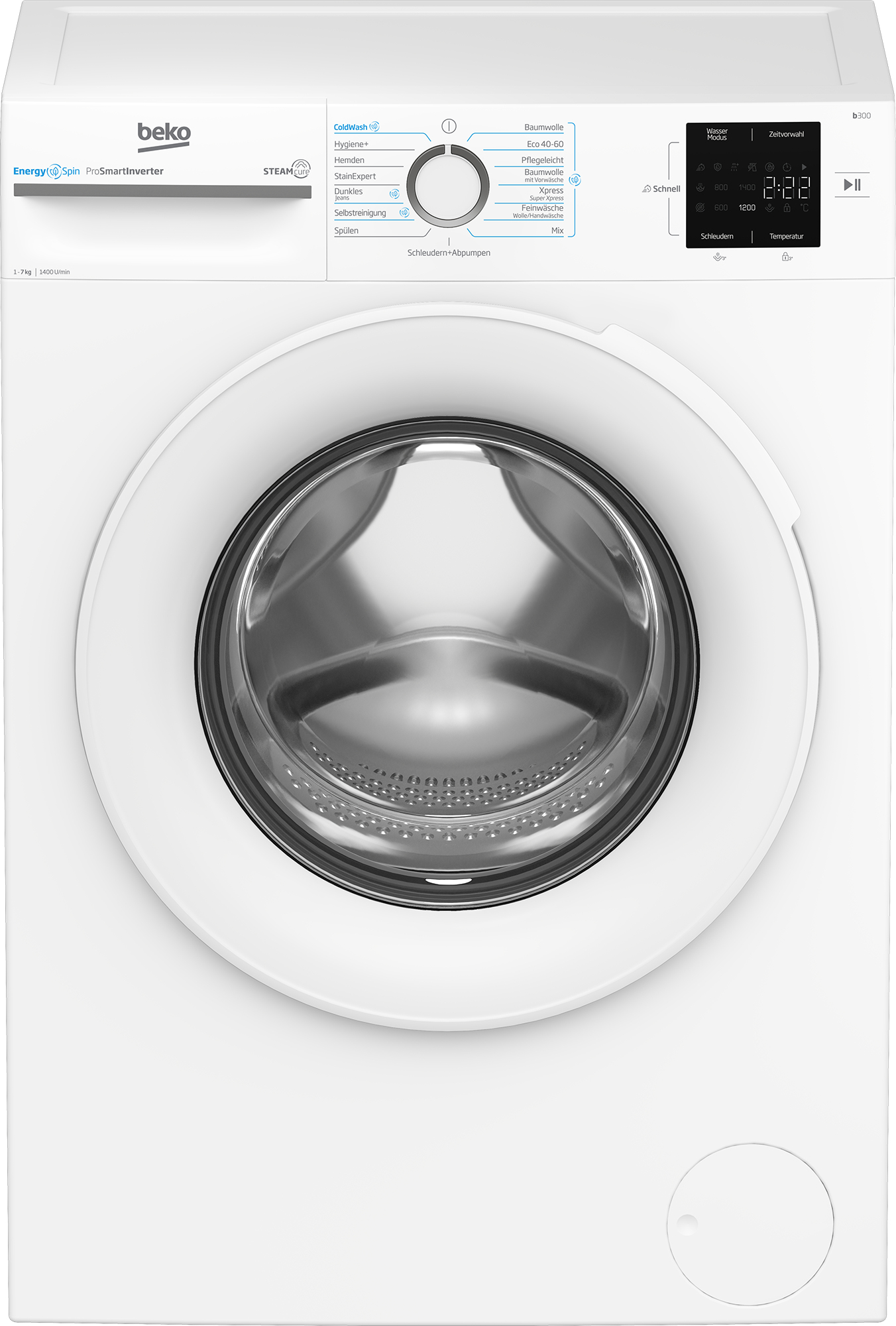 Beko b300 BM3WFU3741W wasmachine Voorbelading 7 kg 1400 RPM Wit DHZ3568