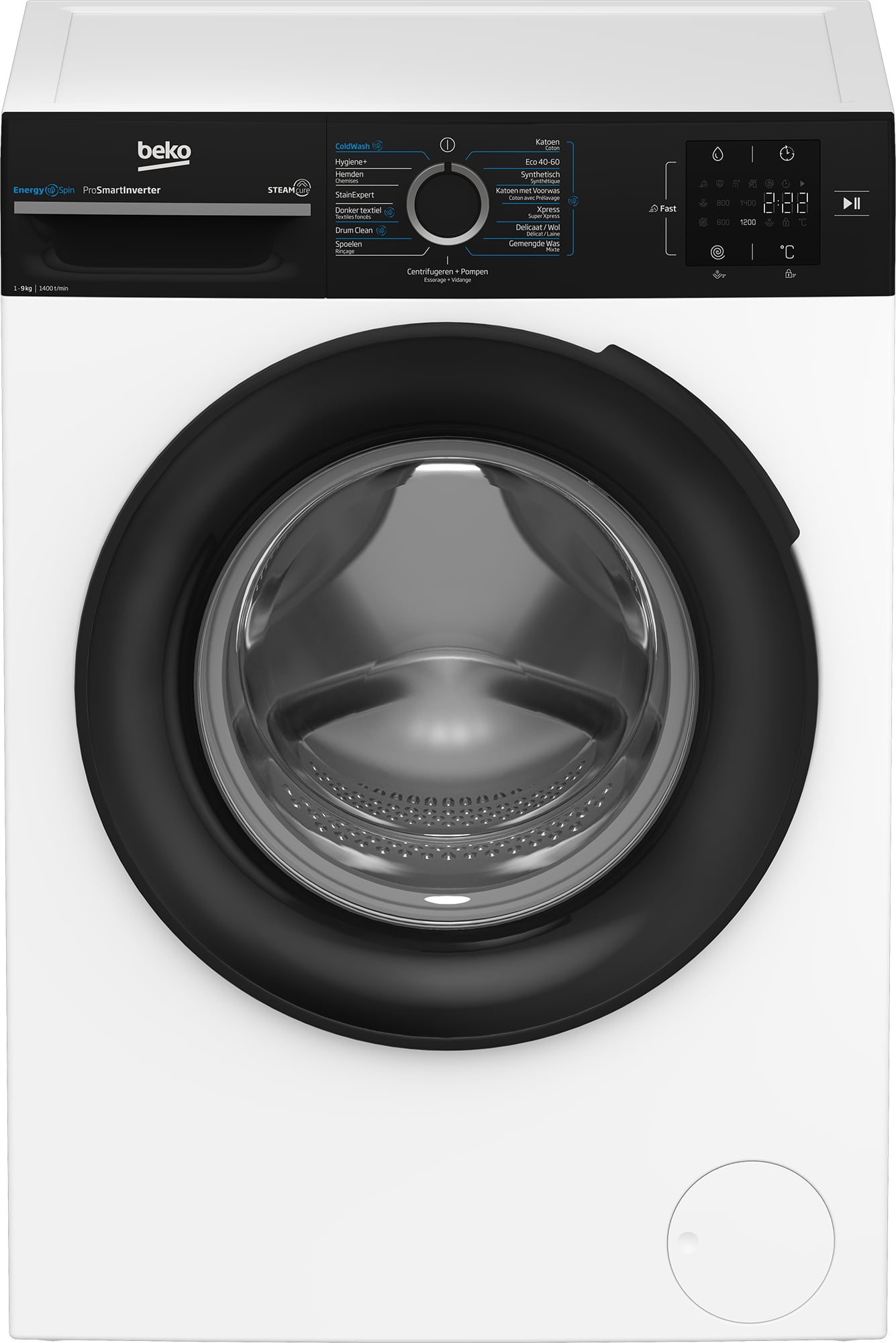 Beko b300 BM3WFT3941B wasmachine Voorbelading 9 kg 1351 RPM Wit DHZBEKO194