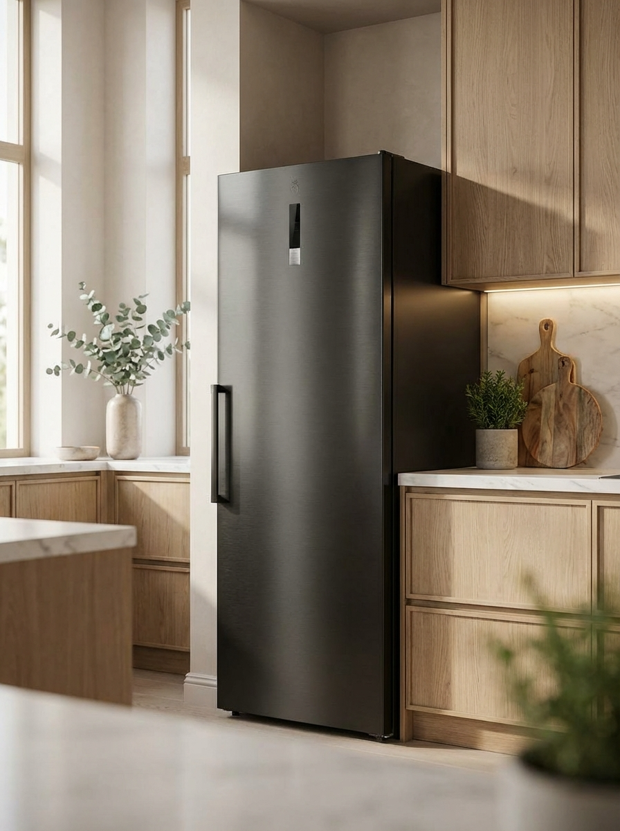 Nassau VK491BS vrieskast – Dual Black Dark Inox (Koelkastfunctie) Showroommodel EWO70SR - Afbeelding 4