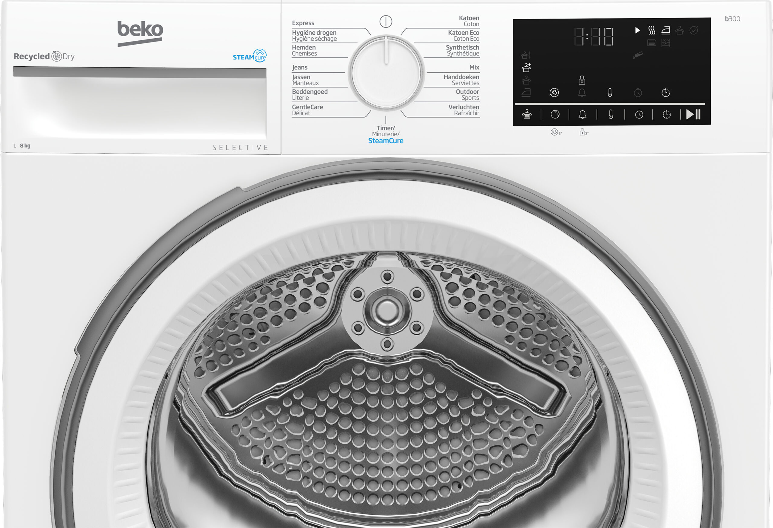 Beko B3T6823W2 wasdroger Vrijstaand Voorbelading 8 kg Wit EWO4301 - Afbeelding 5