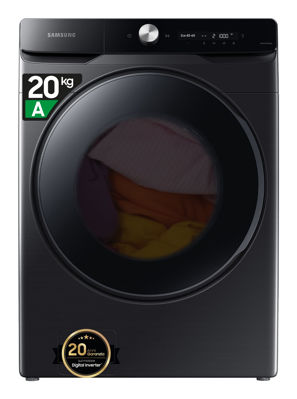 Samsung WF20DG8650BV/U3 wasmachine Voorbelading 20 kg 1000 RPM Zwart - Afbeelding 4