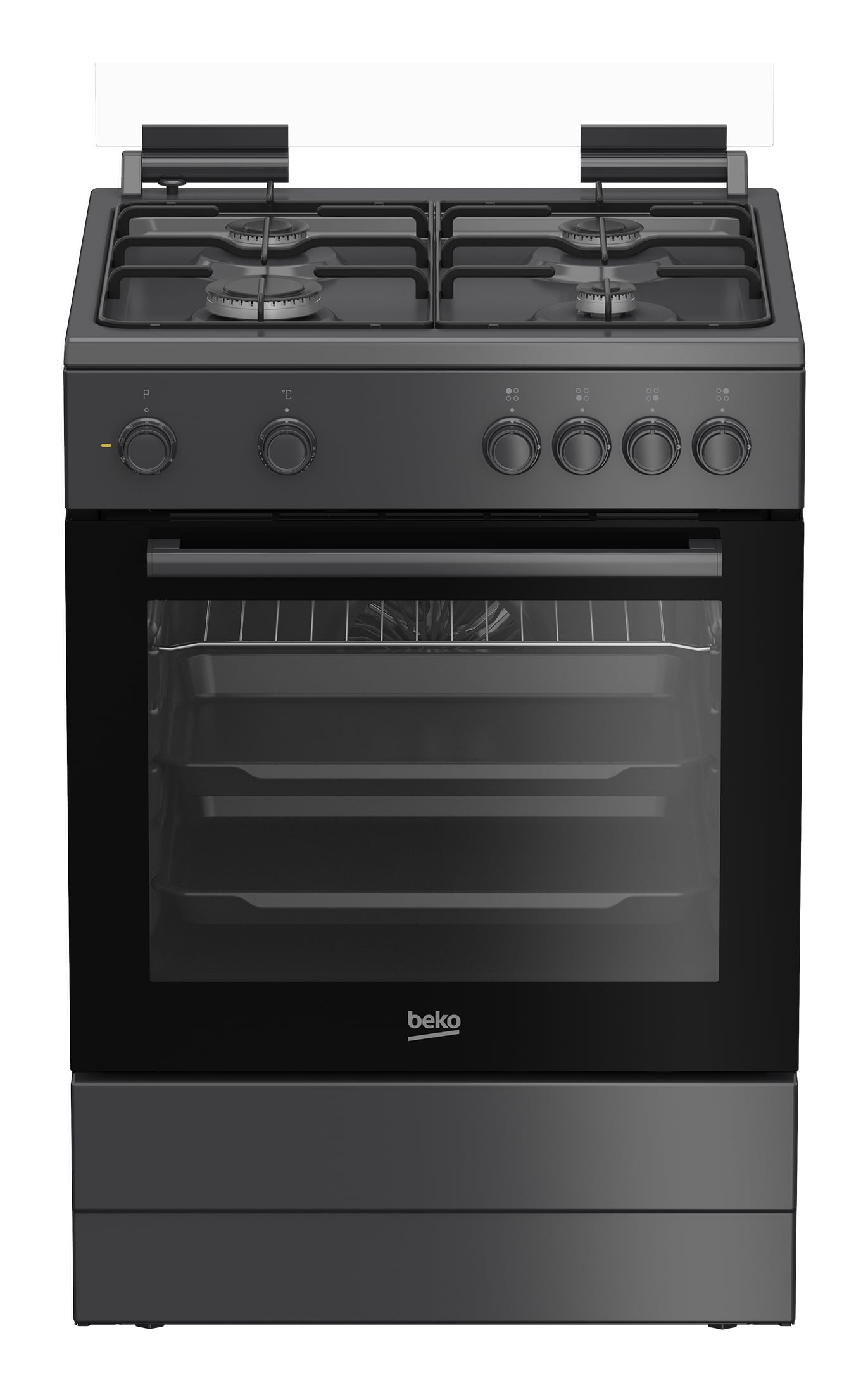 Beko FBM6202A NL Vrijstaand fornuis Electrisch Gaskookplaat Antraciet, Zwart DHZBEKO347