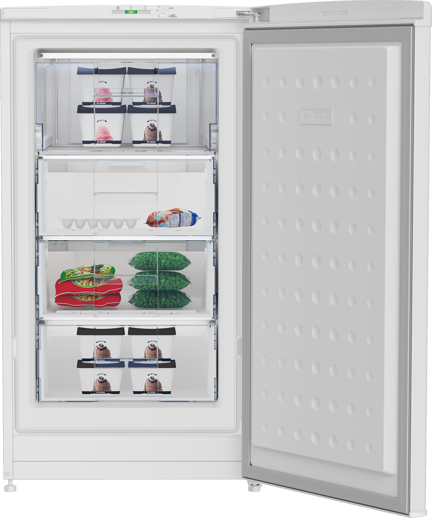 Beko FSE13040N Vrieskast Vrijstaand 117 l Wit - Afbeelding 3
