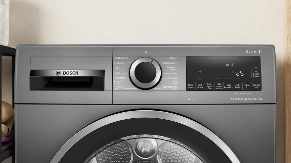 Bosch Serie 6 WQG235DINL wasdroger Vrijstaand Voorbelading 8 kg Grijs - Afbeelding 4