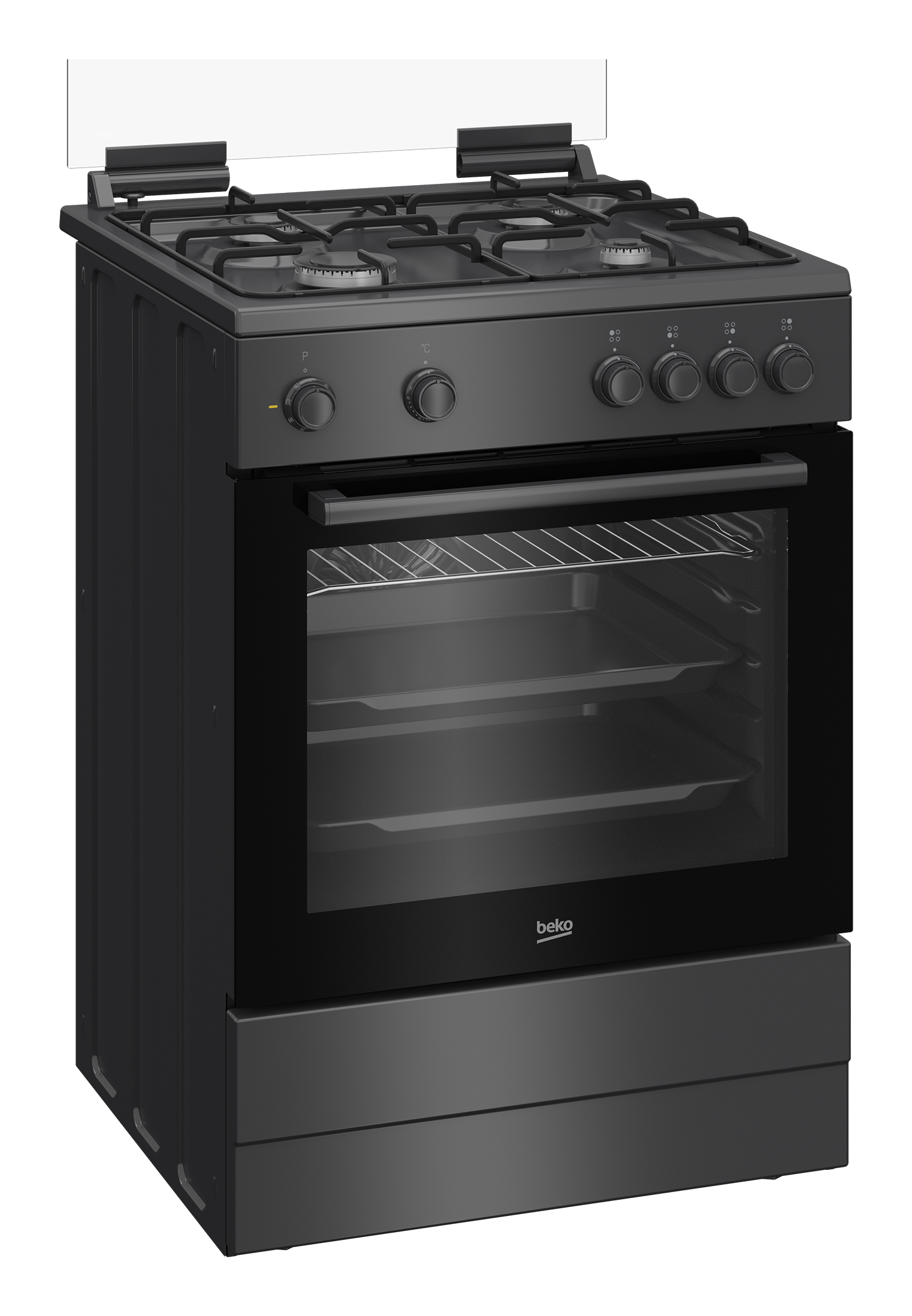 Beko FBM6202A NL Vrijstaand fornuis Electrisch Gaskookplaat Antraciet, Zwart DHZBEKO347 - Afbeelding 2