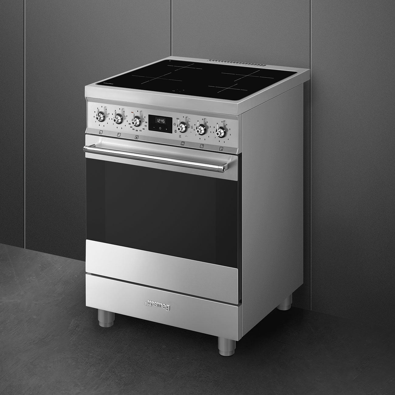 Smeg Symphony C6IMXM2 fornuis Vrijstaand fornuis Electrisch Inductiekookplaat zones Roestvrijstaal - Afbeelding 5