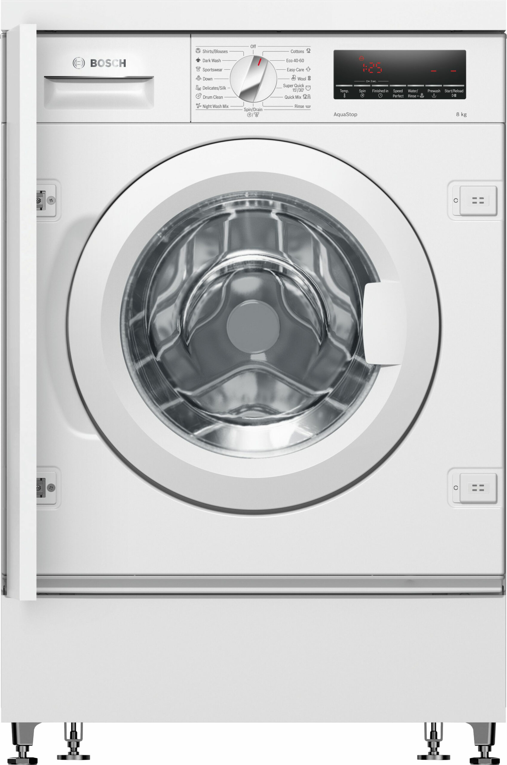 Bosch Serie 8 , Inbouw Wasmachine, voorlader, 8 kg, 1400 rpm, WIW28542EU - Afbeelding 10