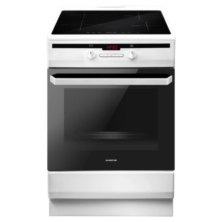 Inventum VFI6042WIT fornuis Vrijstaand fornuis Electrisch Inductiekookplaat zones Zwart, Wit
