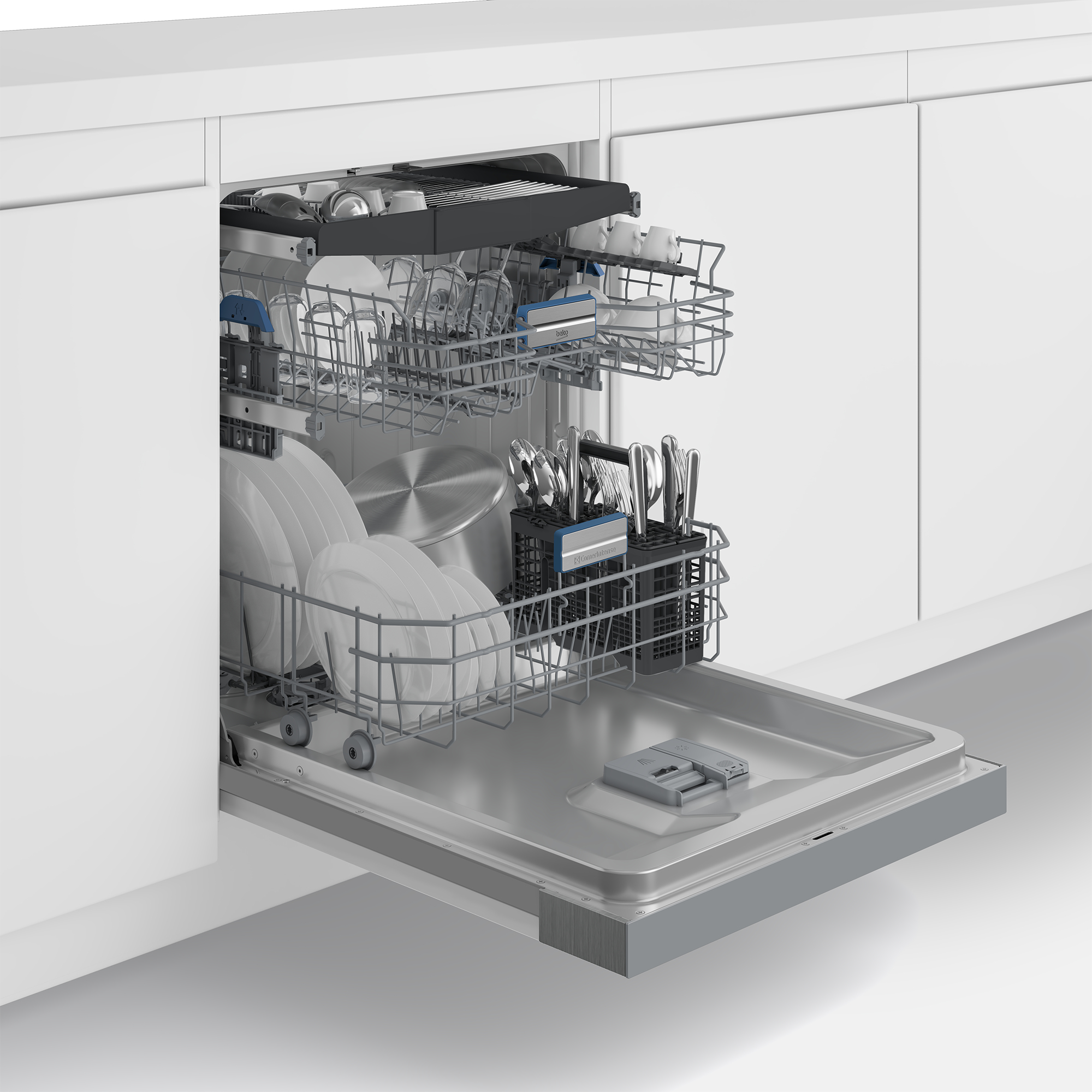 Beko BDSN36461XC Semi-ingebouwd 14 couverts DHZ4506 - Afbeelding 4