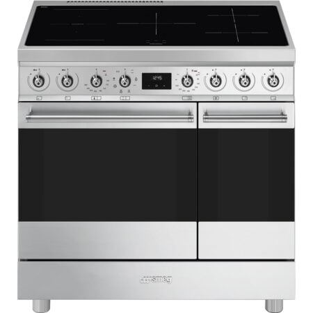 Smeg Symphony C92IMX2 fornuis Vrijstaand fornuis Electrisch Inductiekookplaat zones Roestvrijstaal