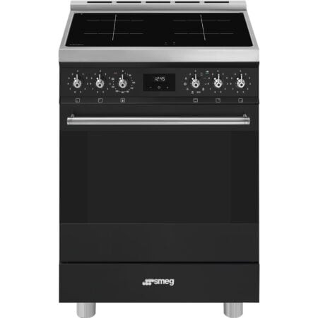 Smeg Symphony C6IPMBM2 fornuis Vrijstaand fornuis Electrisch Inductiekookplaat zones Zwart