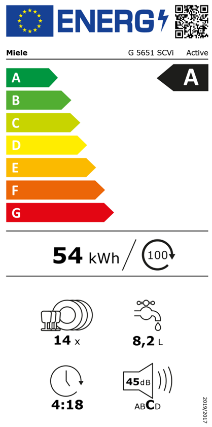 Miele G 5651 SCVI ACTIVE Volledig inbouw vaatwasser - EWO4692 - Afbeelding 4