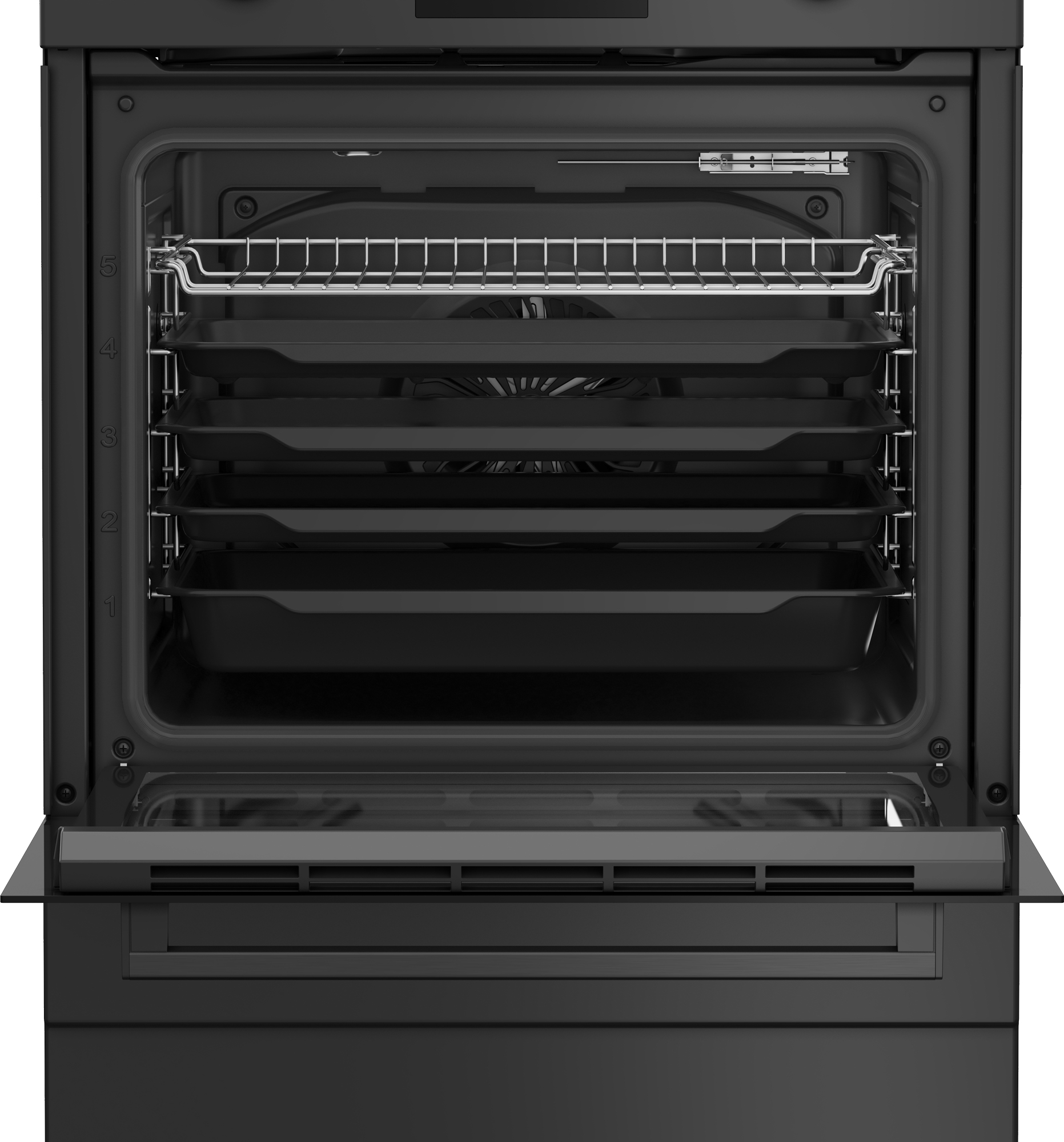 Beko FBMA6930GA Vrijstaand fornuis Electrisch Inductiekookplaat zones Zwart - Afbeelding 5