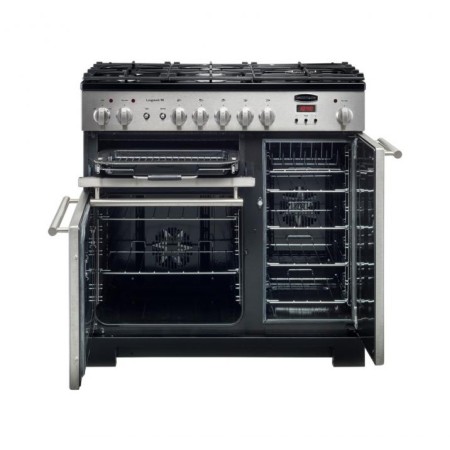 Rangemaster Longstock 90 Duel Fuel Fornuis 90cm Rvs DHZ4011 - Afbeelding 2