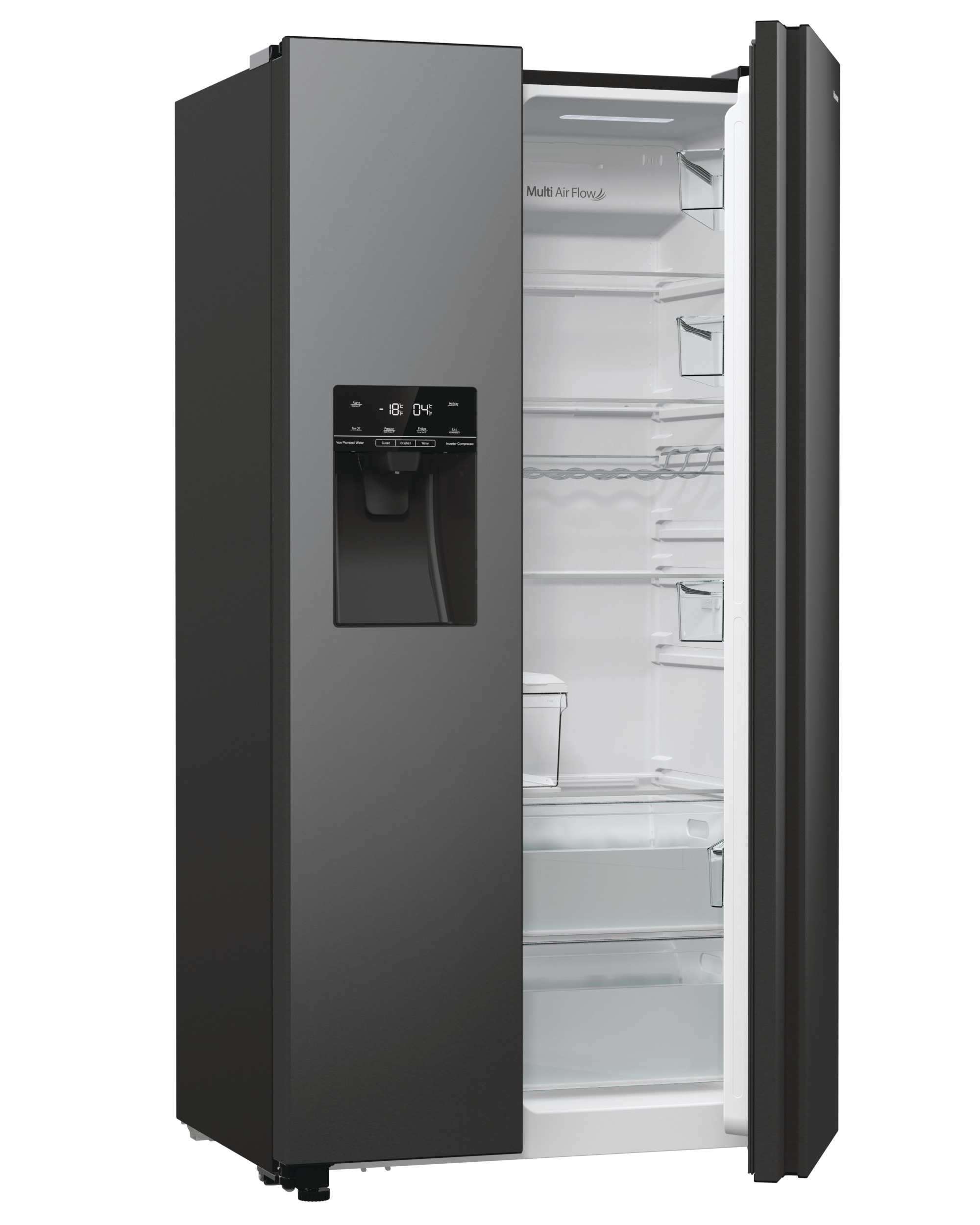 Hisense RS5P535NTFDUK amerikaanse koelkast Vrijstaand 566 l Zwart EWO4492 - Afbeelding 5