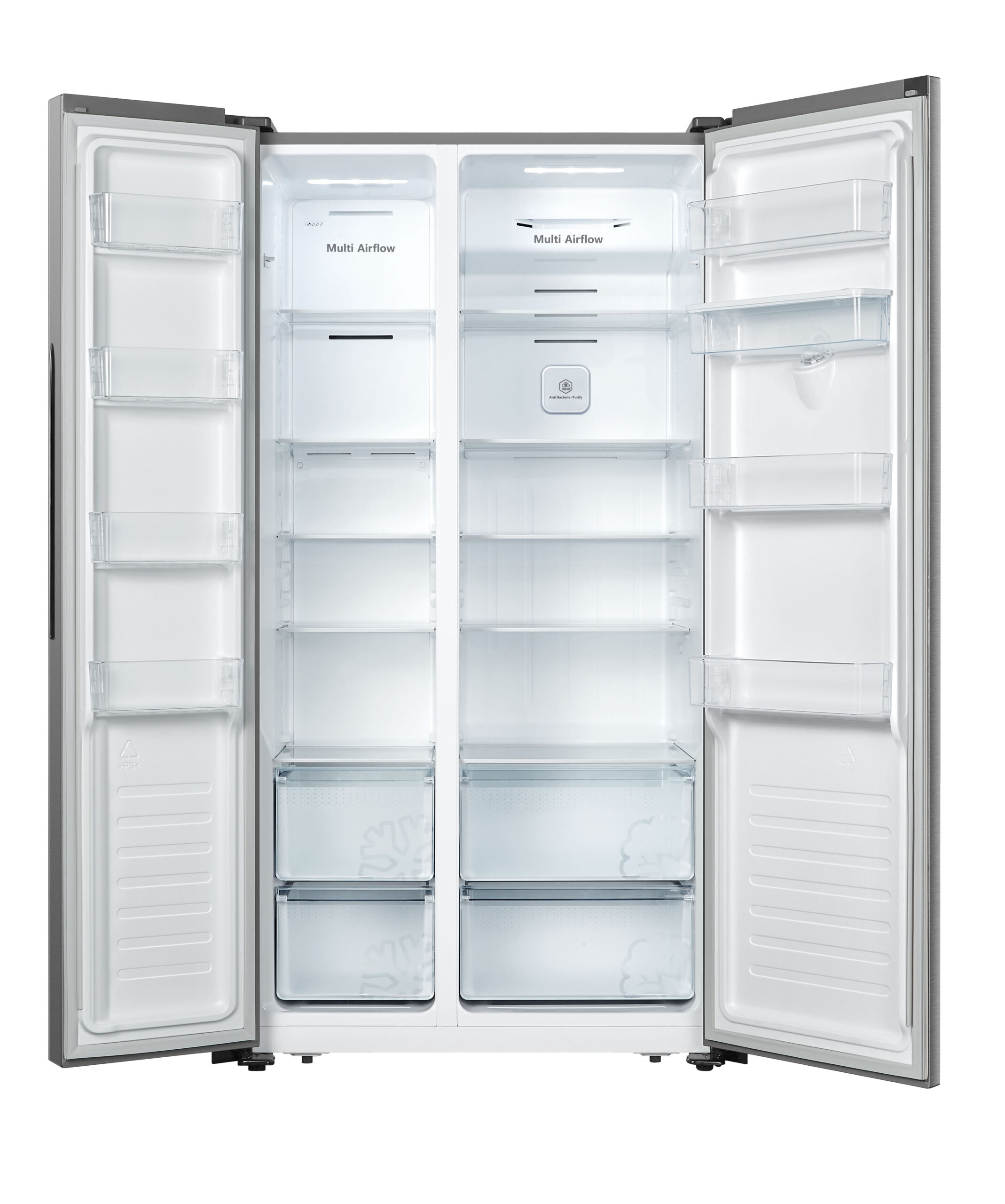 Fridgemaster MS91520DES amerikaanse koelkast Vrijstaand 519 l Zilver EWO4475 - Afbeelding 4