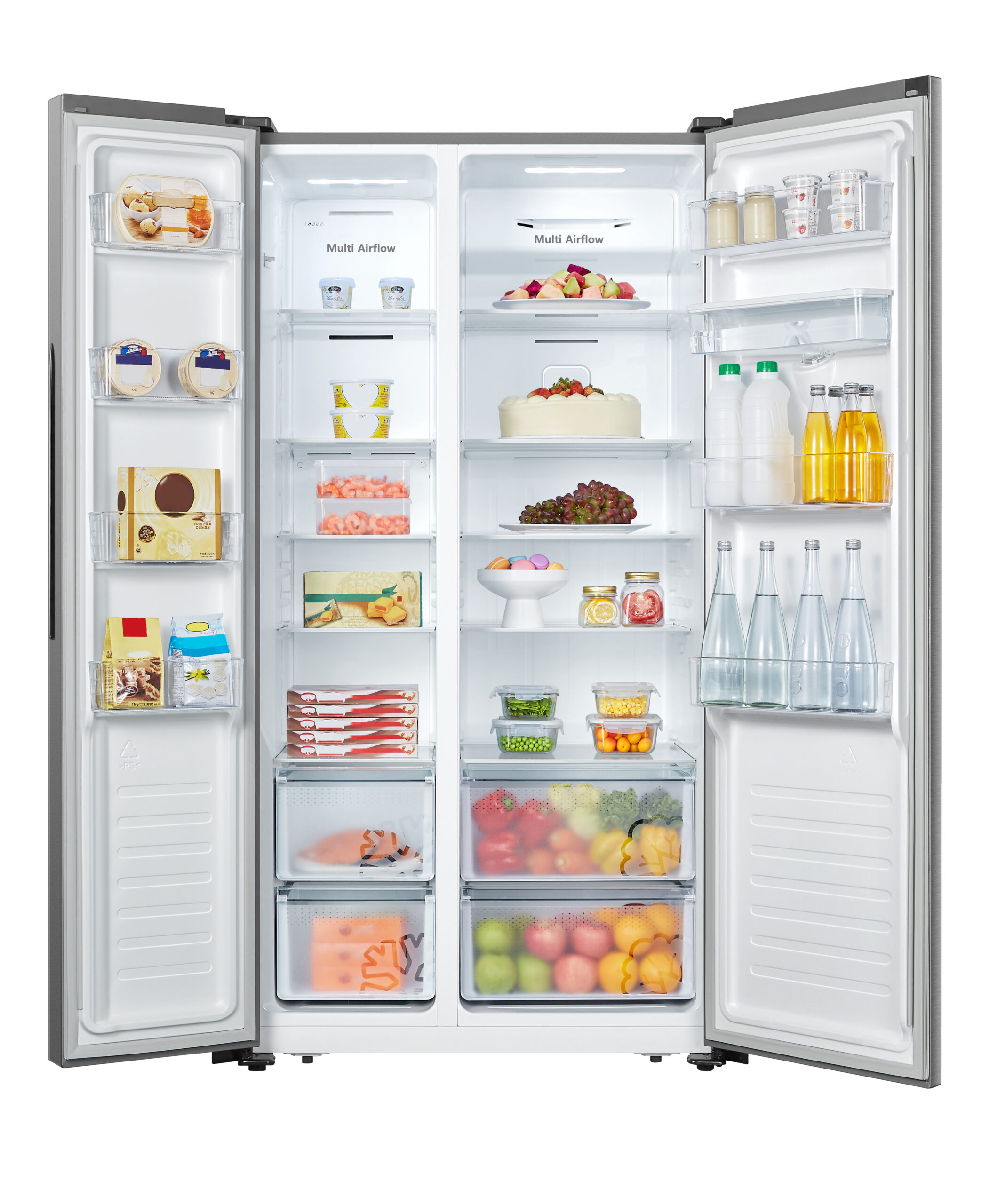 Fridgemaster MS91520DES amerikaanse koelkast Vrijstaand 519 l Zilver EWO4475 - Afbeelding 5